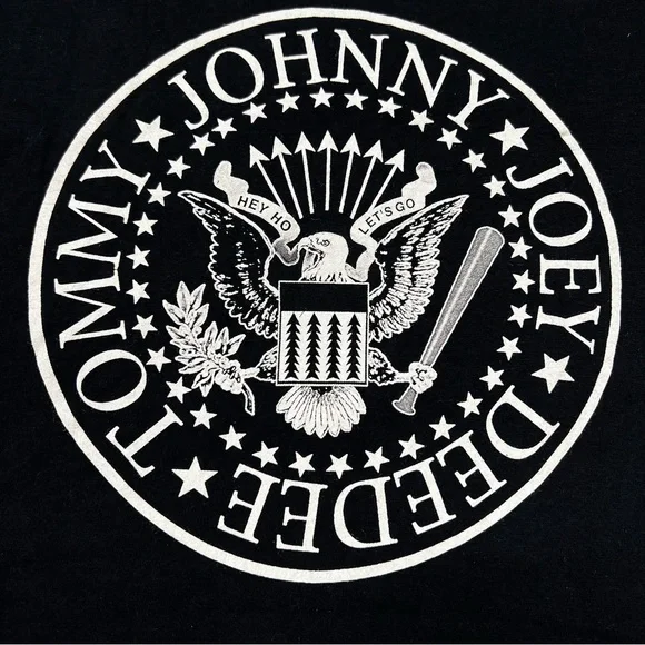 NWOT The Ramones Seal Logo Graphic T-Shirt Black Unisex Sz S - Picture 3 of 6